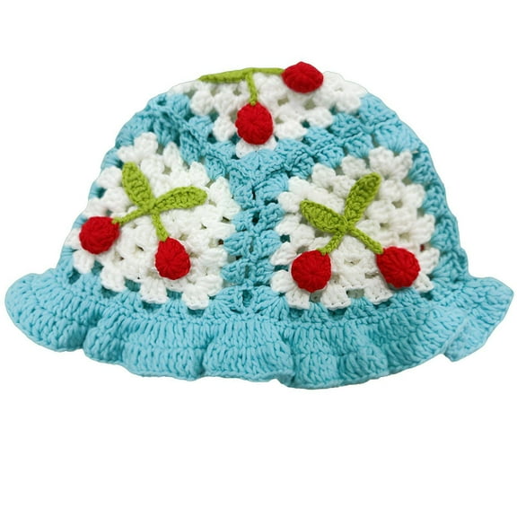 TELOLY Bucket Hat,Unique Look Bucket Hats,Perfect Expressing Personality Womens Beanies for Winter,Blue