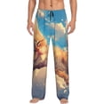 thumbnail image 1 of Balery Cloud Sleeping Cat Pantalones de pijama para hombre, pijama ultraligero, pantalón de descanso-XX-Large, 1 of 6