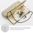 thumbnail image 3 of ZFLMY Fox Butterflies Field Mother's Day Gifts Jewelry Box, Small Jewelry Organizer for Women Necklace, Ring, Earring White, 3 of 5