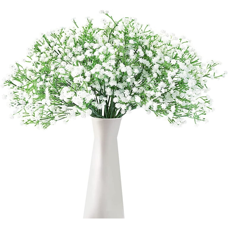 1Pc Babys Breath Artificial Flowers Fake White Flowers Real Touch Gypsophila  Floral in Bulk for Home Wedding Garden Party Decor