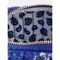 thumbnail image 4 of Scenario Women's Zip Pouch with Fringe Tassel, Navy Print, 4 of 5