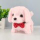 thumbnail image 1 of Electronic Plush Toys Puppy-Walking, Barking, Tail Wagging, Stretching Companion Animal for Kids Toddlers（Tie Labrador Retriever Pink）, 1 of 3