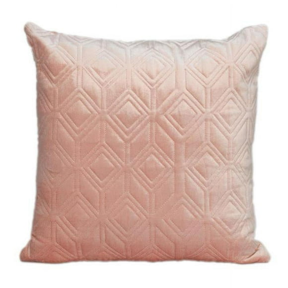 Parkland Collection PILL21346P Aleta Transitional Pink Square Throw Pillow