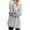 Gray, variant on SDJMa Women's Lightweight Vee Cardigan Sweater Womens Solid Oversized Zip Down Hooded Coat Cardigans Outwear With Pocket