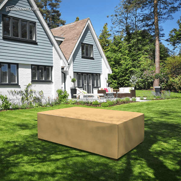 Patio Small Outdoor Ottoman Waterproof Ottoman Cover Coffee Table