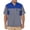 Blue, variant on High Visibility Safety T Shirt Men's Reflective Construction Work Shirt Neon Short Sleeve Blue L