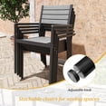 thumbnail image 6 of Pellebant 9 Pcs Gray Patio Set 8 Arm Chairs 1 Table with Umbrella Hole, 6 of 7