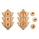 thumbnail image 3 of Piezas de tablero de actividades, accesorios, juguetes sensoriales de madera, juguetes sensoriales de madera para el desarrollo Transporte, 3 of 9