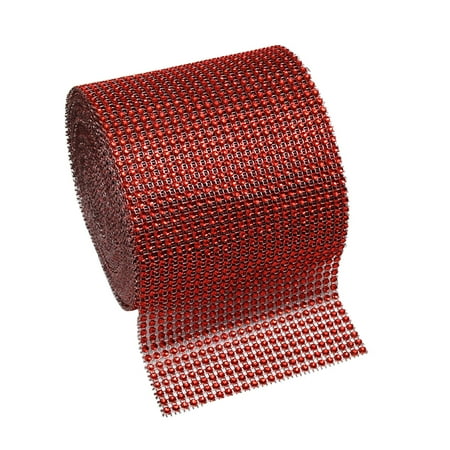 

Sparkling Rhinestone Diamond Ribbon Mesh Roll for Wedding Cakes Birthday Party Decor Baby Shower Events and Arts and Crafts Proj