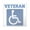 Clear, variant on CafePress - Disabled Handicapped Veteran Sticker - Square Sticker 3" x 3"