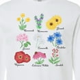thumbnail image 4 of Inktastic Italian Wild Flower Chart Long Sleeve T-Shirt, 4 of 5