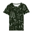 thumbnail image 6 of Patlollav Christmas Tops for Women,Ladies Short Sleeve T-Shirt Shirt, 6 of 6