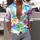 thumbnail image 2 of Camisas Para Hombre Camisas estampadas informales de manga larga para otoño e invierno para hombre, blusas superiores a la (White, XL), 2 of 5