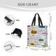 thumbnail image 3 of Fotbe Hello Bolsa Tote con Estampado para Mujer, Bolsos con Cremallera, Bolsa de Hombro Casual de Gran Capacidad con Bolsillos Internos, 3 of 7