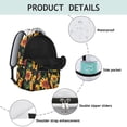 thumbnail image 3 of Yellow Sunflower Students Backpack Lightweight and Durable School Bag with Rustic Farmhouse and Boho Floral Design, 3 of 6