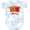 Tie Dye Blue, variant on Inktastic I Love Pbj 2 Boys or Girls Baby Bodysuit