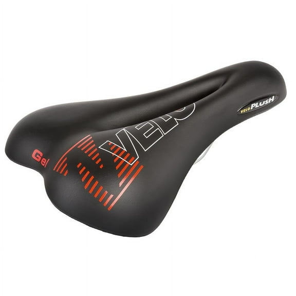 Velo Plush Gel D1 Saddle 267 x 168mm, 478g, Black
