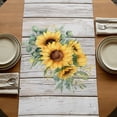 thumbnail image 5 of Table Runners 70 Inches Long Dress Scarves, Sunflower Farmhouse Coffee/Dining/Kitchen Table Decor, Holiday Table Runner, Summer Botanical Elegant Floral Wooden 13x70 Inch, 5 of 9
