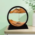 thumbnail image 4 of AMLESO Image de Sable Fluide Art Image Dynamique en Mouvement Décor Jaune Rond, 4 of 8