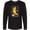 AB-Black, variant on Inktastic Skateboarding Banana Funny Skater Long Sleeve T-Shirt
