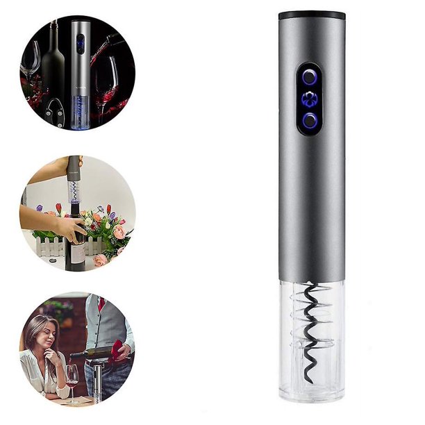 Abridor de botellas de vino eléctrico con cortador de papel de aluminio