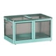 thumbnail image 3 of Armario de ropa portátil BLESIY Contenedor de almacenamiento plegable con ruedas guardarropa azul, 3 of 8