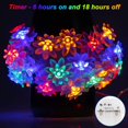 thumbnail image 6 of LED String Lights 13.2ft 40 LED Lotus Flower Fairy Lights with 8 Modes Timer Indoor String Lights for Bedroom, Party, Wedding, Indoor, Garden Décor (Multi-Color), 6 of 14