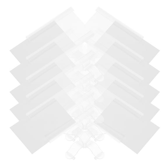 20 Pcs Shelf Price Card Freezer Labels Retail Tag Holder Supermarket Upc Card Plastic Tags Plastic Label Holder