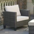 thumbnail image 3 of Ovios Outdoor Wicker Chairs Set 2 Pieces Patio Furniture All Weather High Back Patio Chairs, 3 of 8