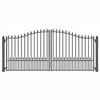 ALEKO DG16MUND Steel Dual Swing Driveway Gate - MUNICH Style - 16 x 6 Feet