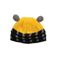 thumbnail image 4 of Doctor Who Dalek Extraterrestrial Cyborg Yellow and Black Beanie, 4 of 6