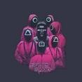 thumbnail image 2 of Men's Squid Game Front Man and Guards Graphic Tee Navy Blue Medium, 2 of 5