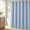 Fogblue-72"W x 84"L (Pack of 1), variant on 72x78 Long Shower Curtain Fog Blue 3d Embossed Half Bath