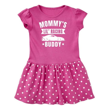 

Inktastic Mommys Lil Racing Buddy Gift Toddler Girl Dress