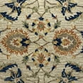 thumbnail image 7 of LR Home Jacobean Cream / Blue 7 ft. x 9 ft. Traditional Floral Wool Area Rug, 7 of 7