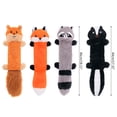thumbnail image 3 of Dog Teething Toy Squeaky Racoons Cartoon Shape for Large & Small Dogs Plush Chew Toy Long Tail, 3 of 8