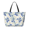 thumbnail image 2 of Disketp Daisies Flowers Bolsa de Playa de Gran Capacidad, Bolso Impermeable y a Prueba de Arena para Mujer, Ideal para Playa, Piscina y Natación, 2 of 7