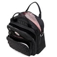 thumbnail image 3 of Bolso pequeño impermeable para pañales de bebé, bandolera y mochila - negro, 3 of 3