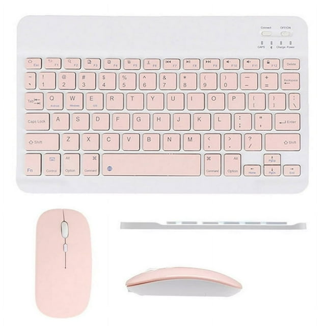 JUNWELL Mini Wireless Bluetooth Keyboard Compatible with iPad 9th 2021/ 8th 2020 /7th Generation 10.2 inch iPad Pro iPad Air iPad Mini All iPhones and Other Bluetooth Enabled Devices