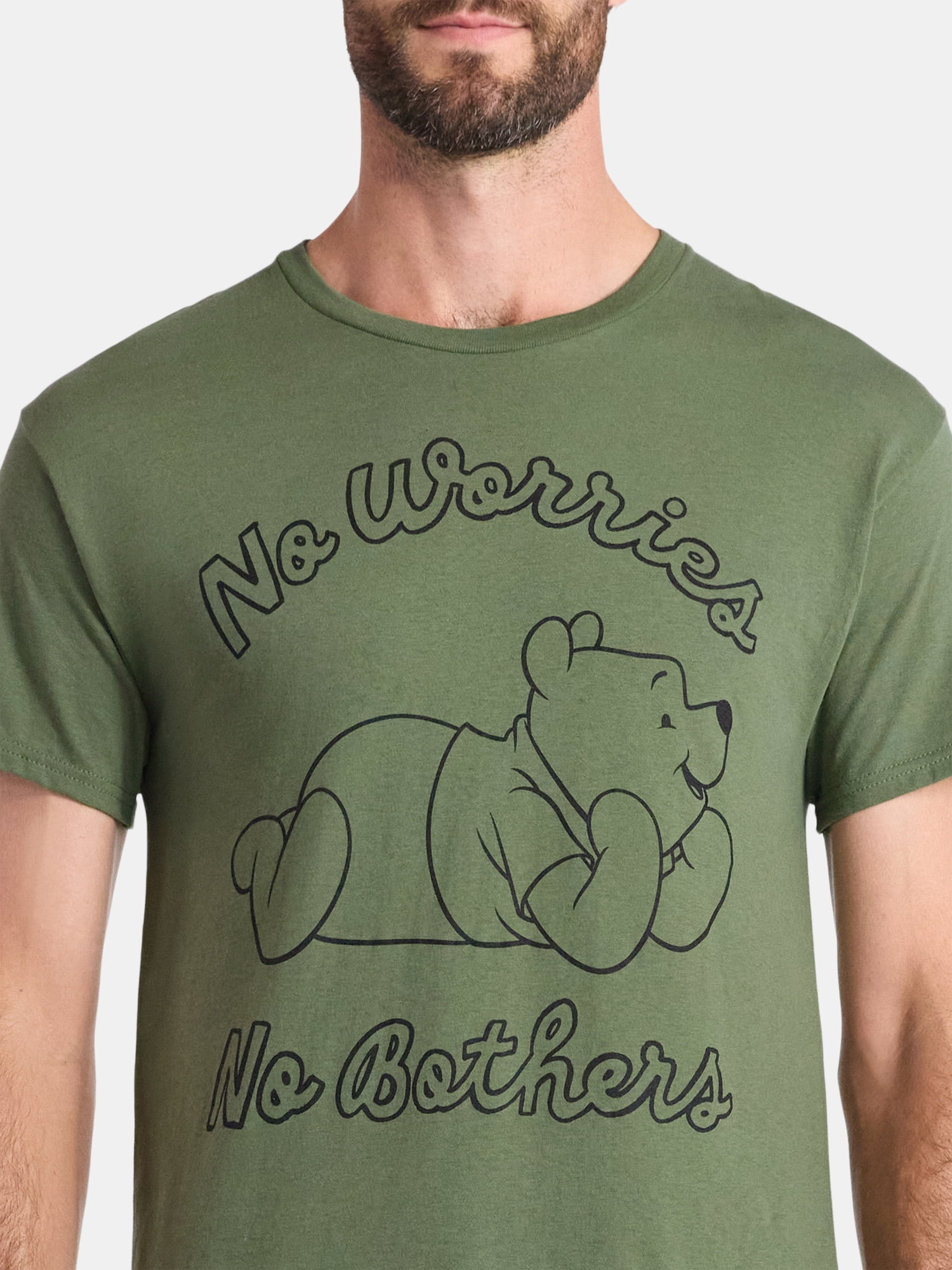 Disney Winnie the Pooh Men's and Big Men's Graphic Tee with Short Sleeves, Sizes S-3XL