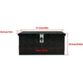 thumbnail image 3 of SEBLAFF Black Aluminum 5 Bar Tread Tool Box Truck Car Outdoor Trailer Pickup Underbody, 3 of 7