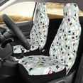 thumbnail image 3 of Haiem Colorful Hat Snowman Printed Car Seat Covers Set of 2, Universal Fit Car Seat Covers,Protective Seat Covers,Comfortable Car Seat Covers, Easy Installation Seat Covers, 3 of 9
