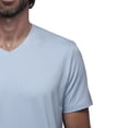 thumbnail image 3 of Playera Cuello V Para Hombre De Algodón Pima y Tela Spandex Unbranded Co  V Neck Light Blue L, 3 of 6