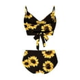 thumbnail image 4 of Traje de baño de dos piezas para mujer, cómodo, con pecho alto, en contraste OAVQHLG3B Store lin121212, 4 of 4
