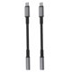 thumbnail image 1 of Adaptador USB tipo C a conector hembra para auriculares de 3,5 mm, 2 paquetes, cable USB C a dongle de audio auxiliar, 1 of 5