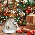 thumbnail image 6 of KLL Christmas Hats for Adults Plush Rabbit In Space Print Santa Hat Xmas Fluffy Santa Claus Hat for Women Men, 6 of 6