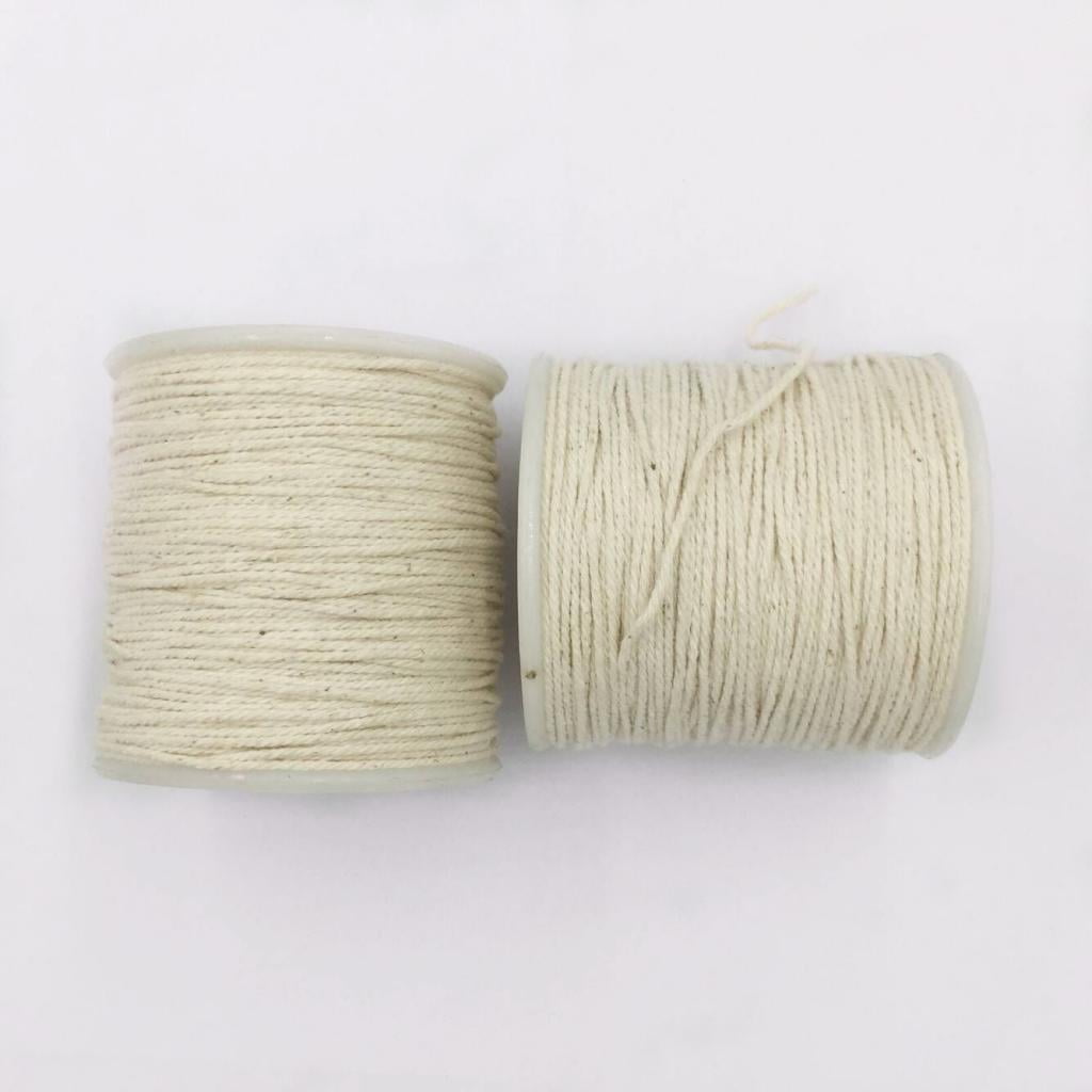 Milageto 4-20pack 100 Meters 1mm Rustic Cotton Rope Braided Twisted Cord Twine Craft 4 Pcs