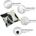 thumbnail image 4 of Black and White Pillow Covers, Fur Cowhide Throw Pillow Covers Outdoor Decorative Pillow Case for Couch Bed Sofa Cushion Home Decor, 4 of 5