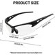 thumbnail image 2 of Unisex Cycling Glasses Windproof Clear Sports Glasses UV Protection Eyewear for Men Women Outdoor Driving 123, 2 of 5