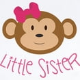 thumbnail image 2 of CafePress - Little Sister Monkey Long Sleeve Infant Body Suit - Long Sleeve Cotton Baby Bodysuit, 2 of 4